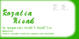 rozalia misak business card